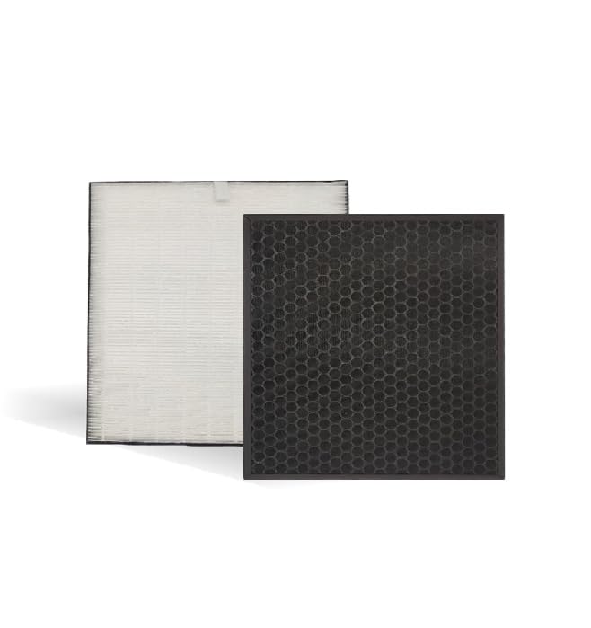 For FZ-D10HF FZ-D10DF 交換フィルター 互換性ありCV-EF120-W CV-DF100-W空気清浄除湿機,部品番号 FZ-D10HF FZ-D10DF,集じんHEPAフィルター+脱臭 活性炭フィルター